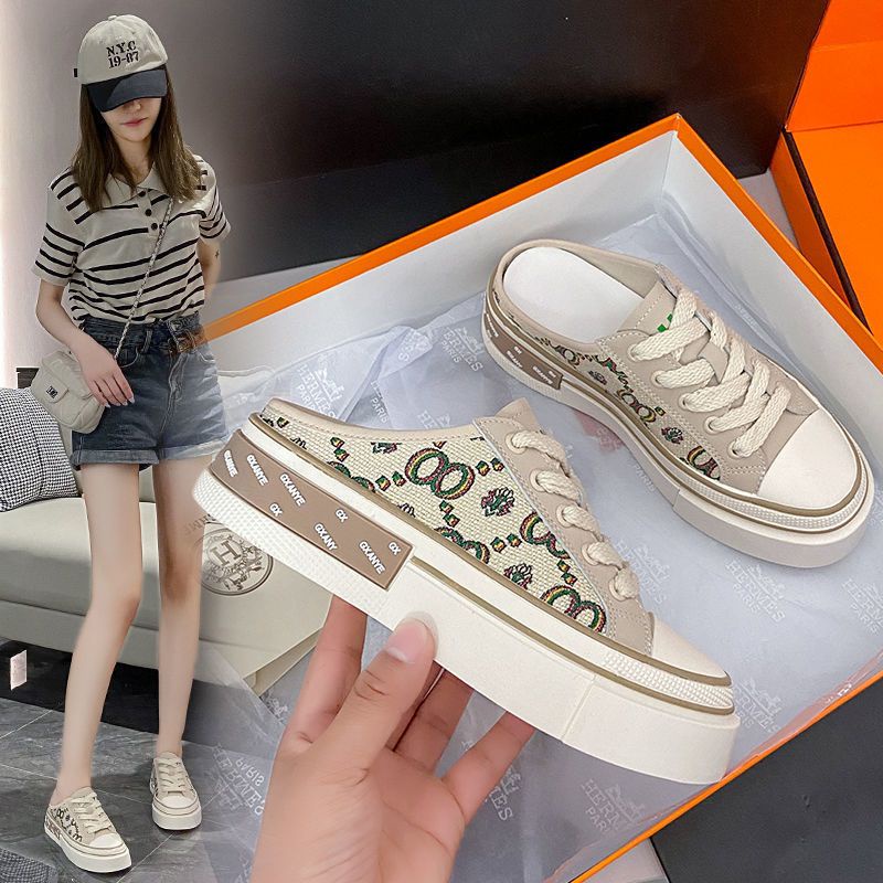 SN5455 - Sepatu Half Sneaker Fashion Wanita Terbaru