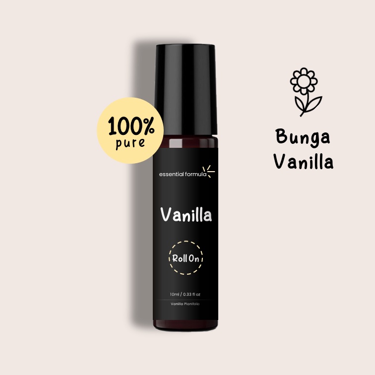 10ML Organic Vanilla Essential Oil Roll On Bunga Vanilla Murni 100%