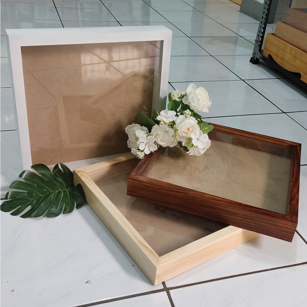 Pigura 3D 30x30 Pigura Mahar Pigura Scrapbook Bingkai Foto