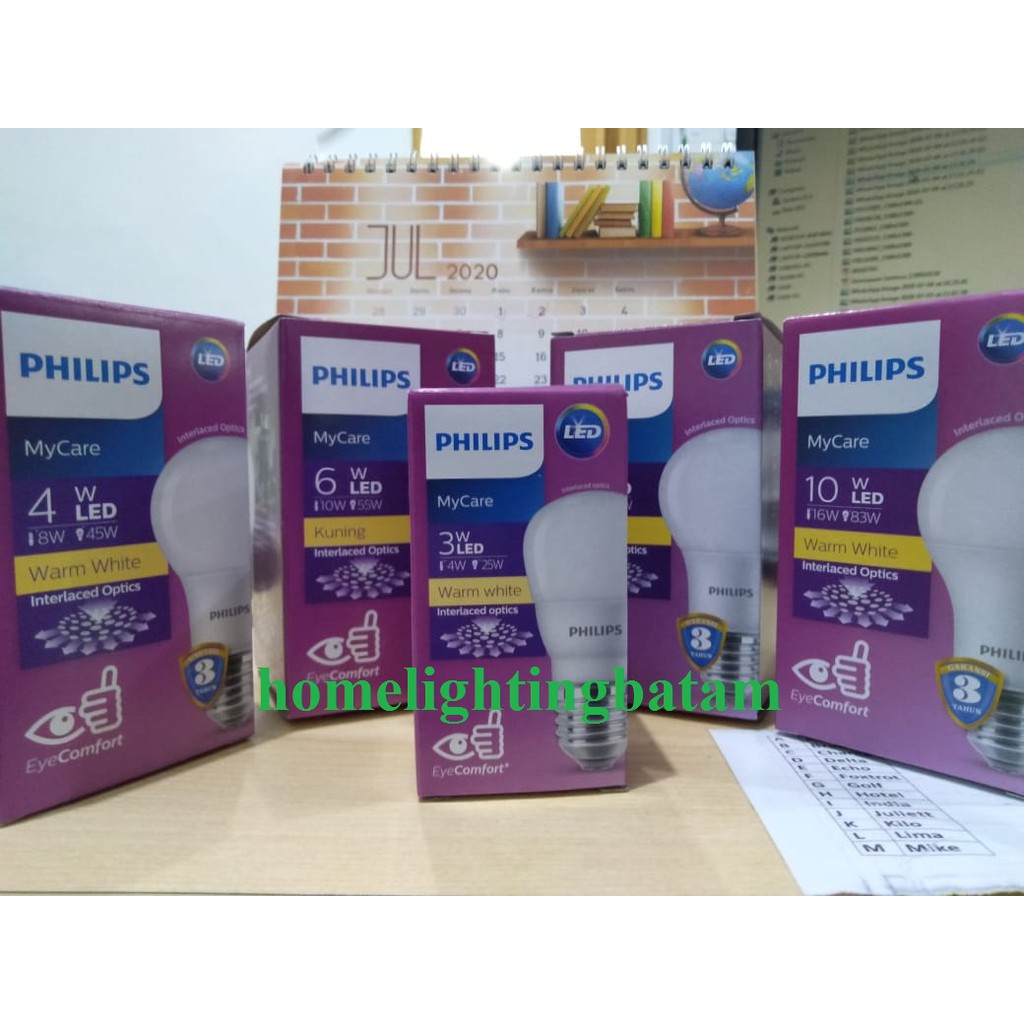 BOLA LAMPU PHILIPS LED WARM WHITE