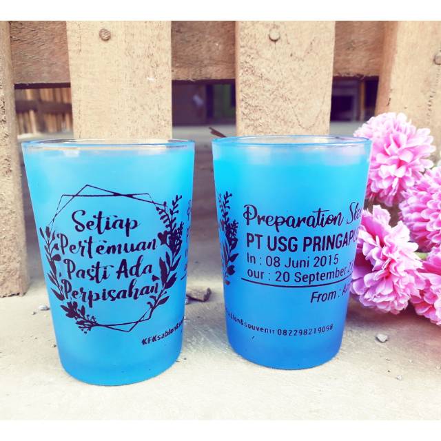 Souvenir pernikahan/souvenir gelas murah/souvenir gelas