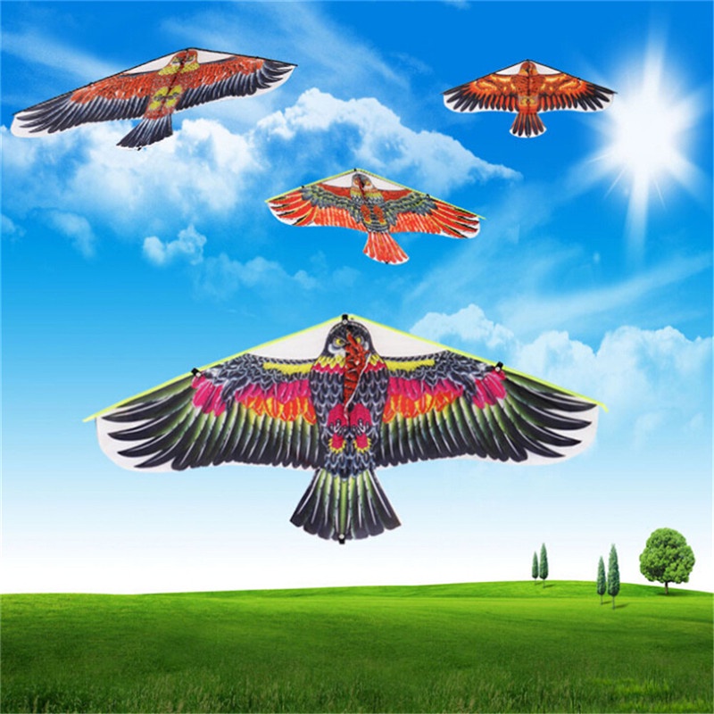 {LUCKID}1PC Flat Eagle Bird Kite Children Flying Bird Kites Outdoor Garden Toys