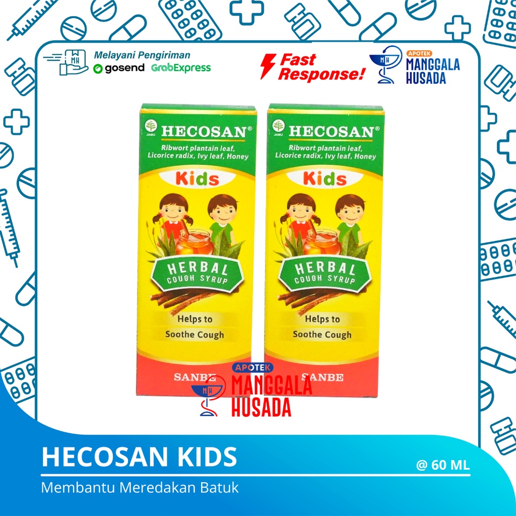 HECOSAN KIDS SIRUP PEREDA BATUK HERBAL @ 60 ML