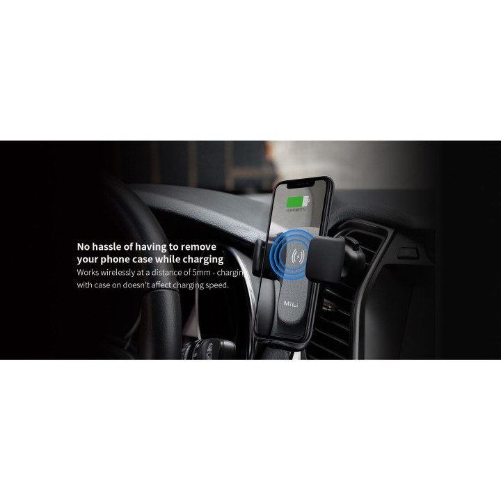 MiLi HG-C10 - CarMate Wireless Fast Charging Car Charger Mount