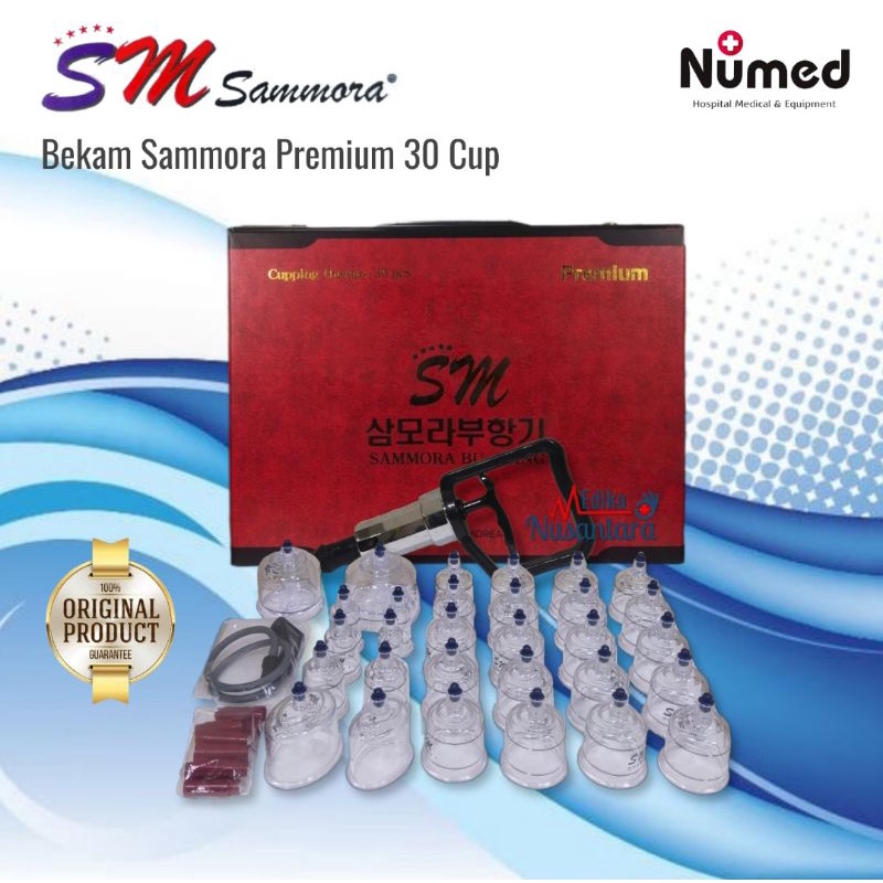 Bekam Sammora Premium Original isi 30 Cup / Cupping Therapy Set Sammora 30 Pcs