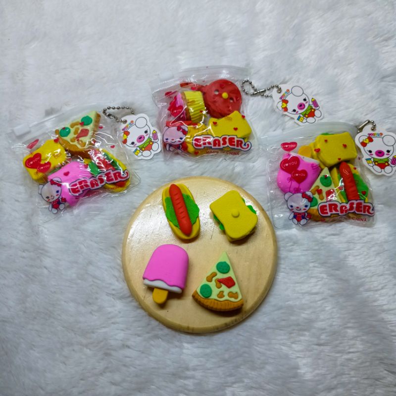 

Penghapus Eraser Stip Karakter lucu motif isi 4 pcs