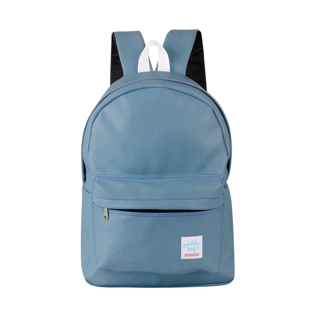 Leather Backpack - Tas Ransel Kulit Sekolah Serbaguna-Vanilla Blue