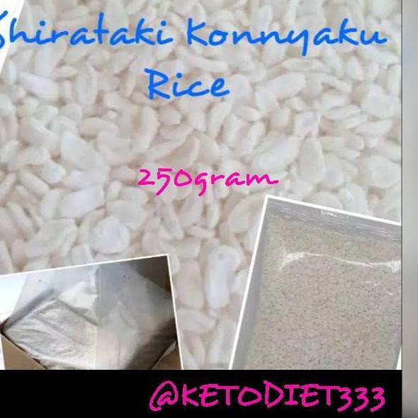 

[Terkece Se-RI] Low Carbs Shirataki Konnyaku Rice / Beras Shirataki Rendah Kalori uk 250gr