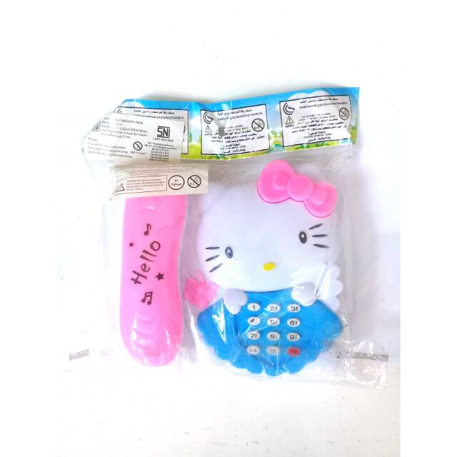 Mainan telepon berkarakter hello kitty $