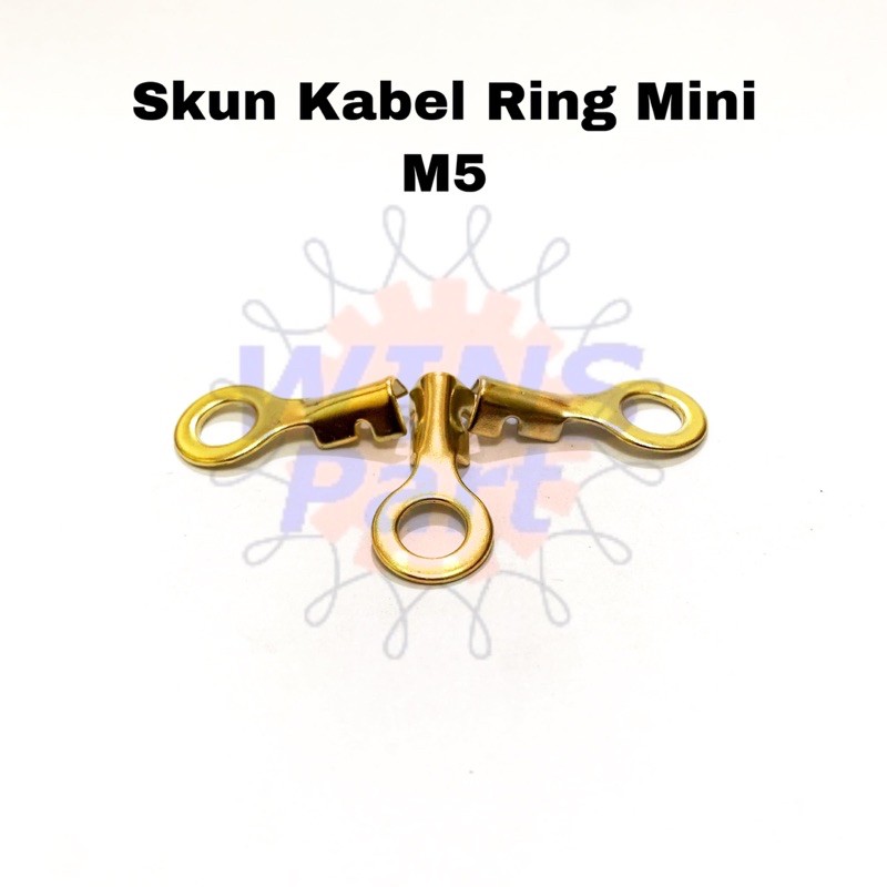 10 PCS SKUN KABEL BULAT KECIL / SKUN KABEL RING MINI / SKUN TERMINAL KABEL M5