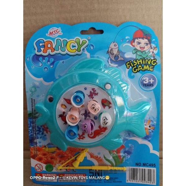 MC 495 Mainan anak pancing 1 kolam / fishing rotate / FISHING ROTATE MAGNET / MAINAN PANCING PLUS IKAN MAGNET PUTAR kevintoys