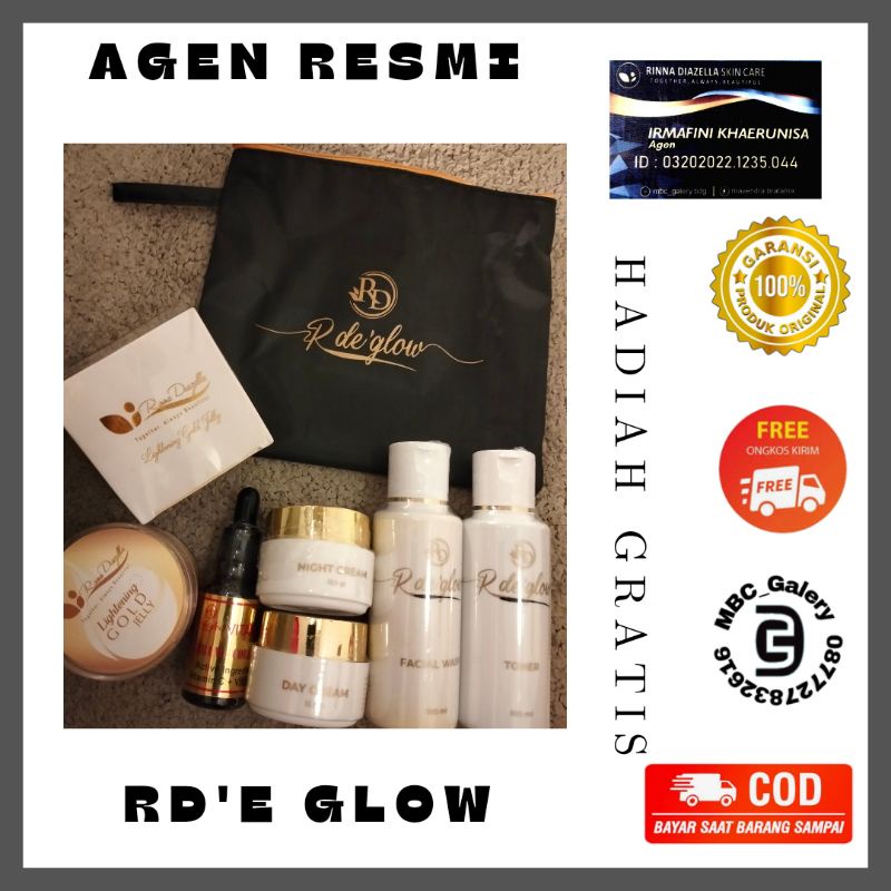 Rde glow/Rd gold/Cream Rd By Rinna Diazella Skincare Original Resmi