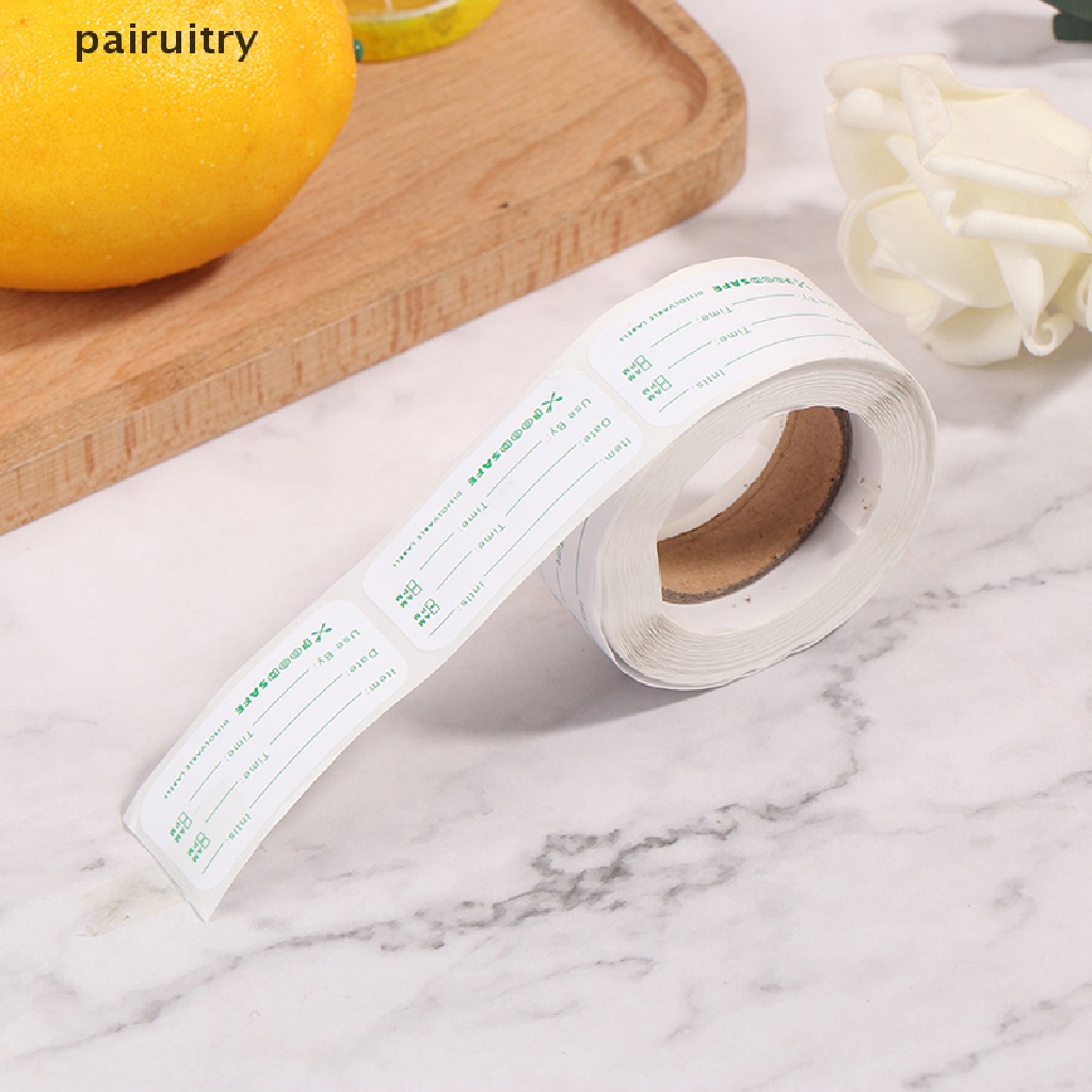 Prt 250pcs / roll Stiker Label Tanggal / Content Untuk Kulkas / Dapur