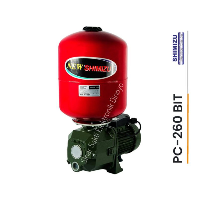 Pompa air sumur dalam shimizu jet pump pc-260 bit + tangki