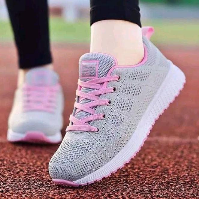 Terbaik.. Sepatu Kets Running Wanita Fashion Sport Olahraga Jogging Lari Spatu Cets Sneakers Shoes S