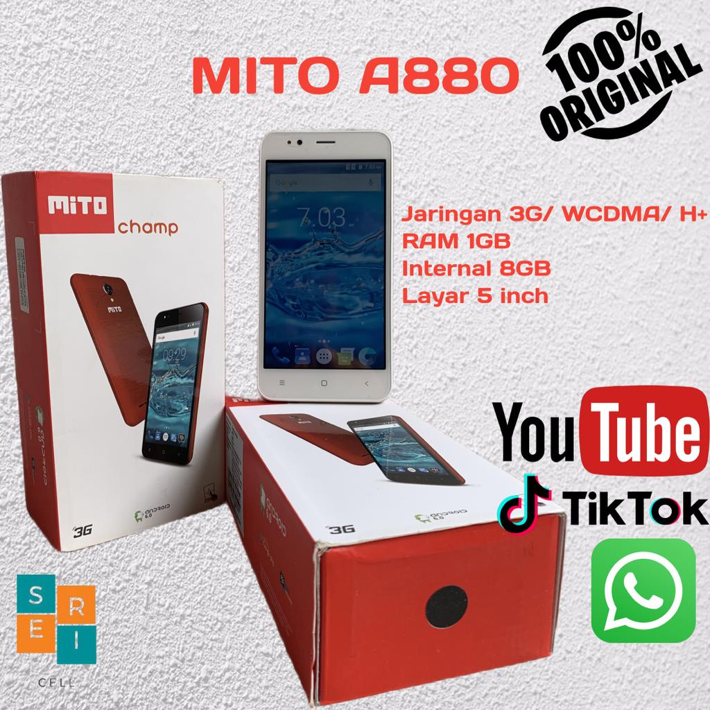 HP MITO Android A880/ A990 Jaringan 3G Promo Cuci Gudang Murah Meriah RAM 512MB/ RAM 1GB