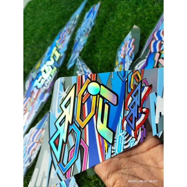 STRIPING TRANSPARAN HOLOGRAM BEAT FI 2013 - 2015