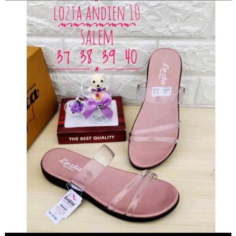 Sandal andien/Sandal kaca/Sandal lozta/Sandal cewek /Sandal kekinian