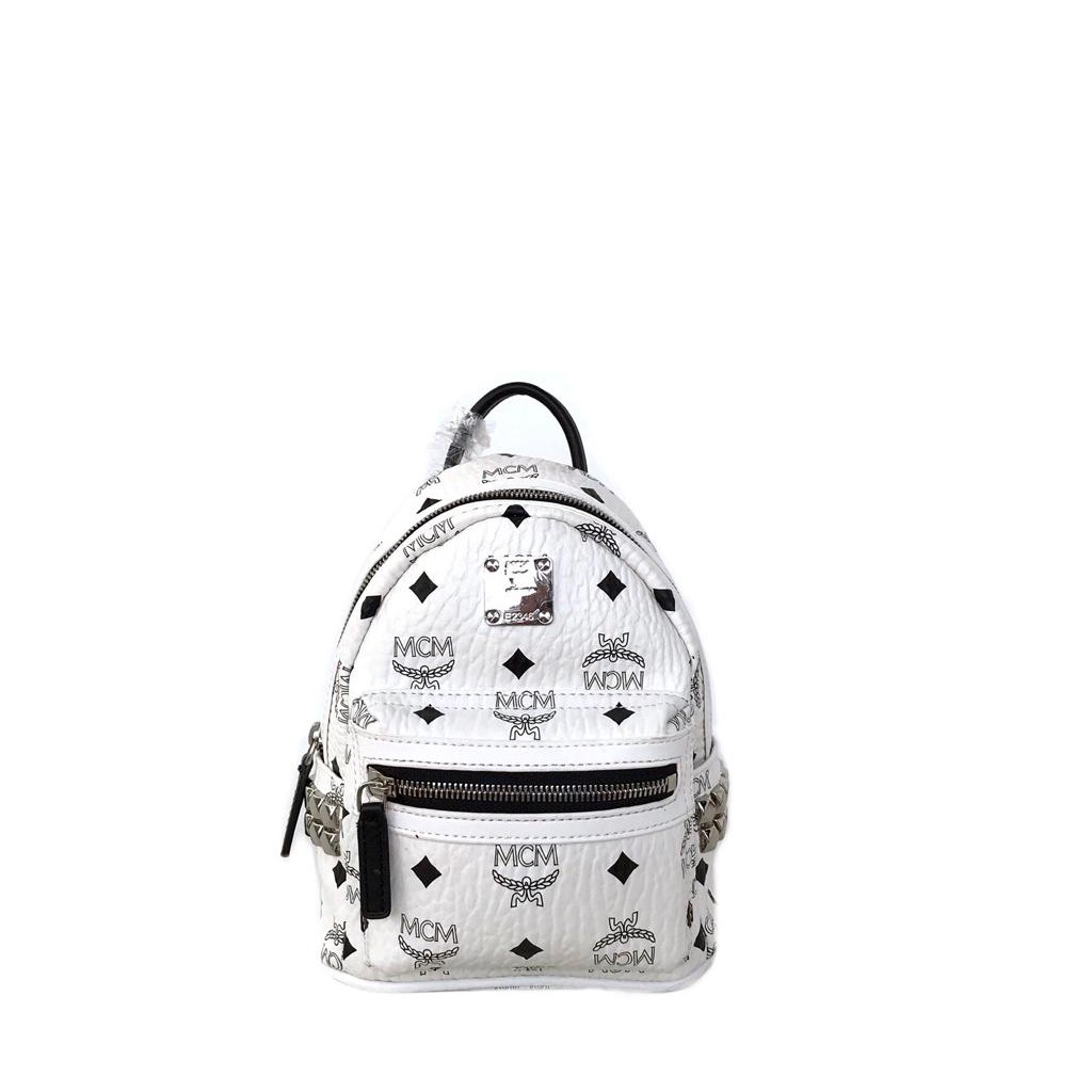 mcm mini backpack black