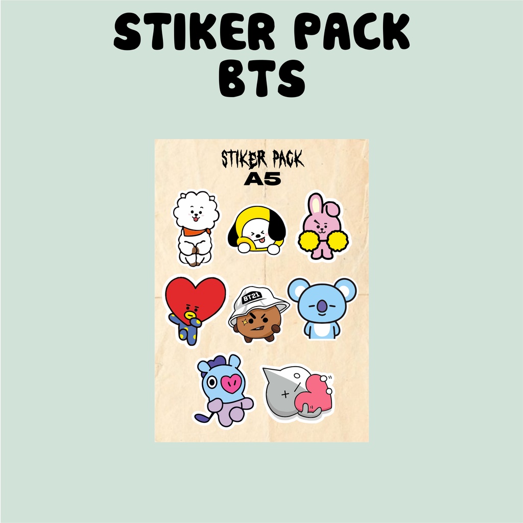 

CETAK/JUAL STIKER/STICKER PACK MURAH MERIAH BTS