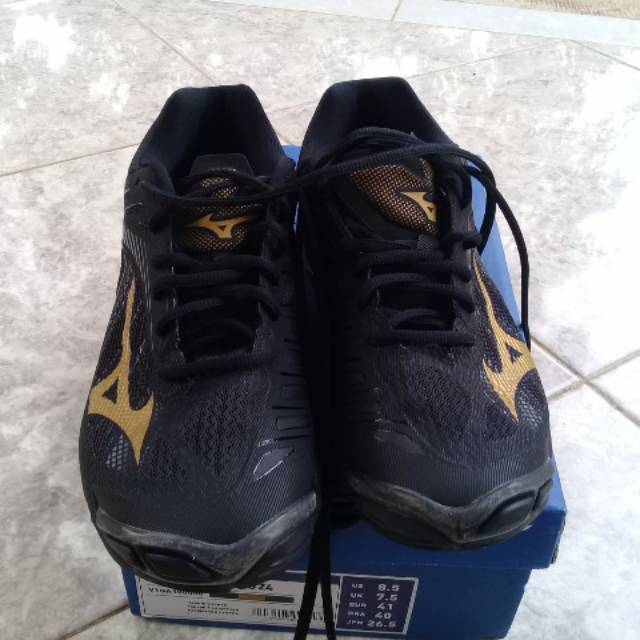 Mizuno Wlz 4 low black gold size 41 2nd