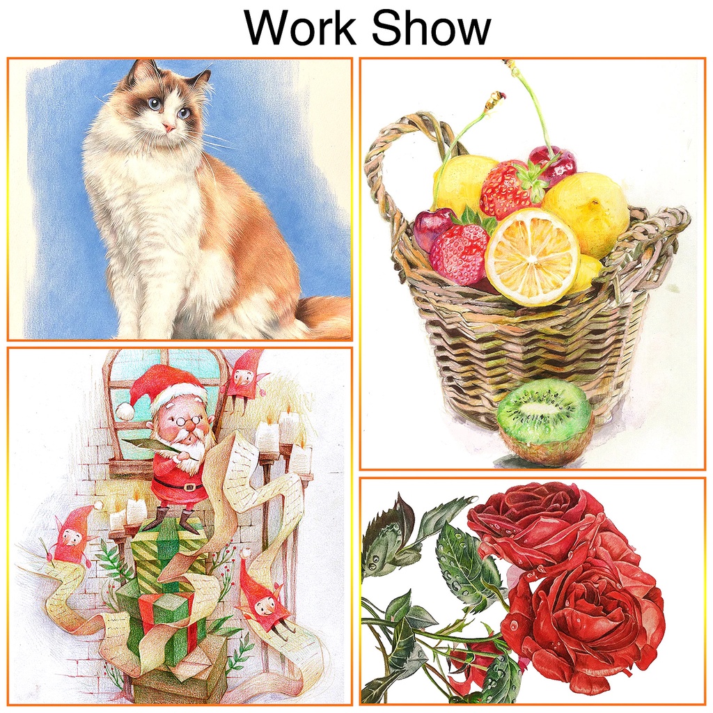 Pensil Warna Brutfuner Painting Oil Pencil Artist Color Pencil Set 180-7