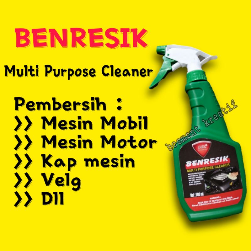 Pembersih kerak karat kap mesin mobil / pembersih ruang mesin / engine degreaser benresik ukuran 500ml