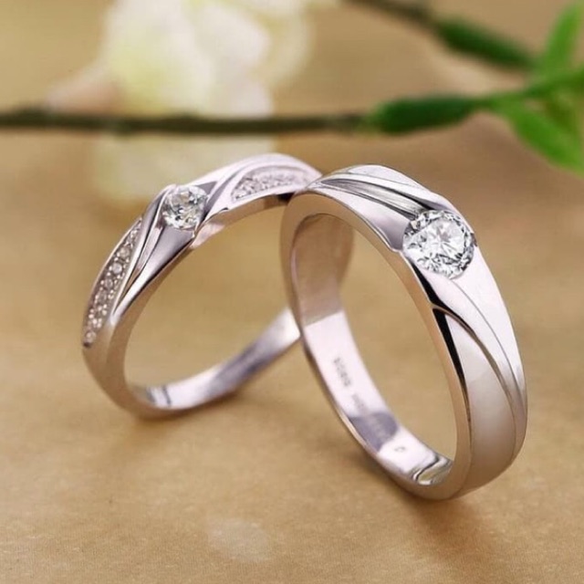 CINCIN KAWIN COUPLE PERAK EMAS PALLADIUM PLATINUM | Shopee ...