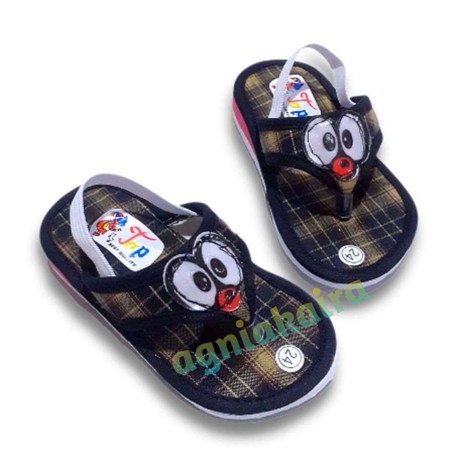 Sandal Bayi Bunyi Encit Kain Kotak New