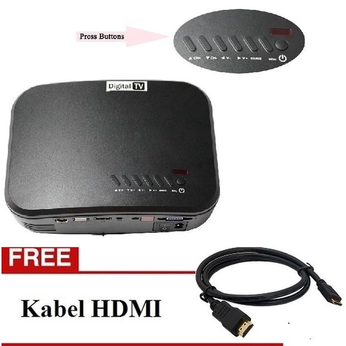 

Irled | Cheerlux C6 Mini Led Projector With Digital Tv ( Versi Baru )