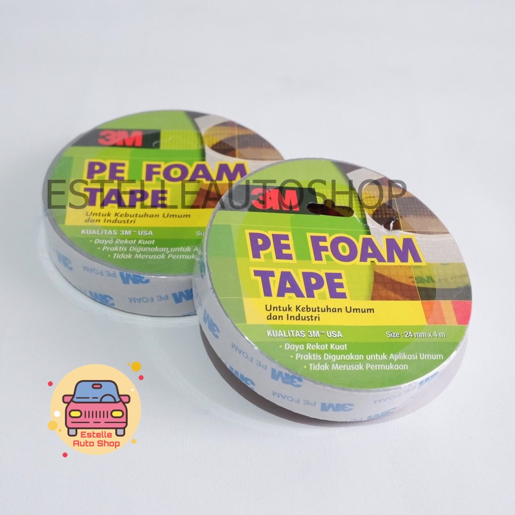

LEM PEREKAT DOUBLE TAPE 3M - LEM BOLAK BALIK 3M PE FOAM PUTIH ORIGINAL
