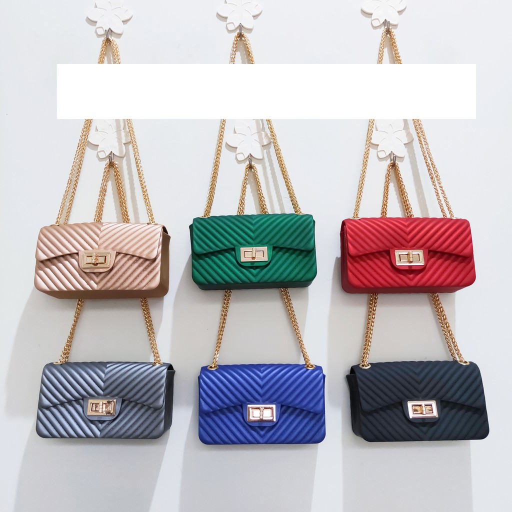 tas import tas jelly matte  handbag  shoulder bag selempang wanita murah slingbag cewek promo