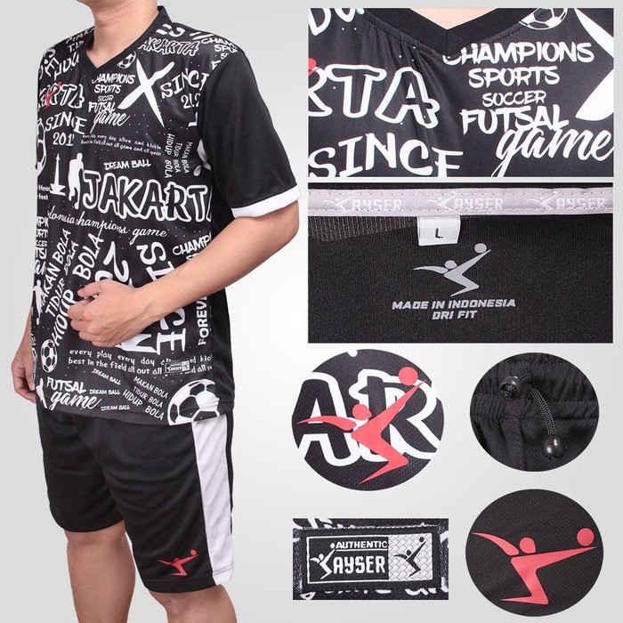 Dijual HIDUP BOLA baju kaos stelan setelan jersey futsal sepak bola kayser Murah