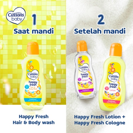 Cussons Baby Happy Fresh | Hair Body Wash / Lotion / Cologne