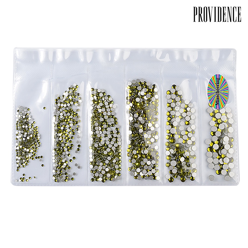 Providence 6 Size DIY Glitter Rhinestones Nail Art Sequins Decals Mixed Manicure Decoration