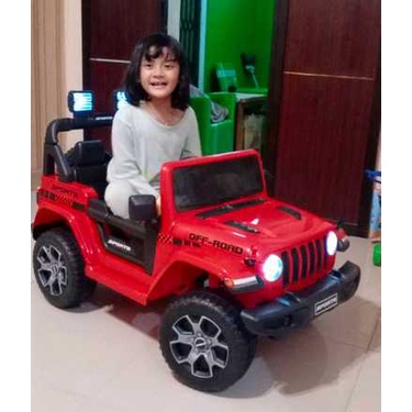 Mobil Aki Anak PMB M8288 Jeep Rubicon Off Road Remote, mobil remote, mobilan anak, mobilan mainan, mainan anak, mobilan murah