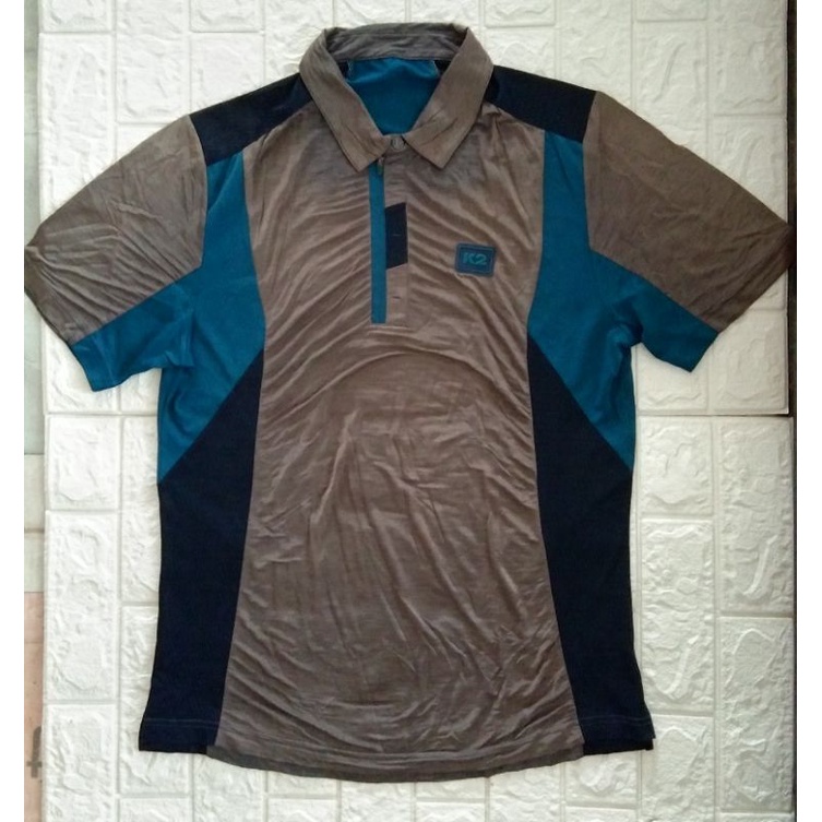 kaos kerah k2 preloved/kaos outdoor/kaos best layer/kaos kerah second