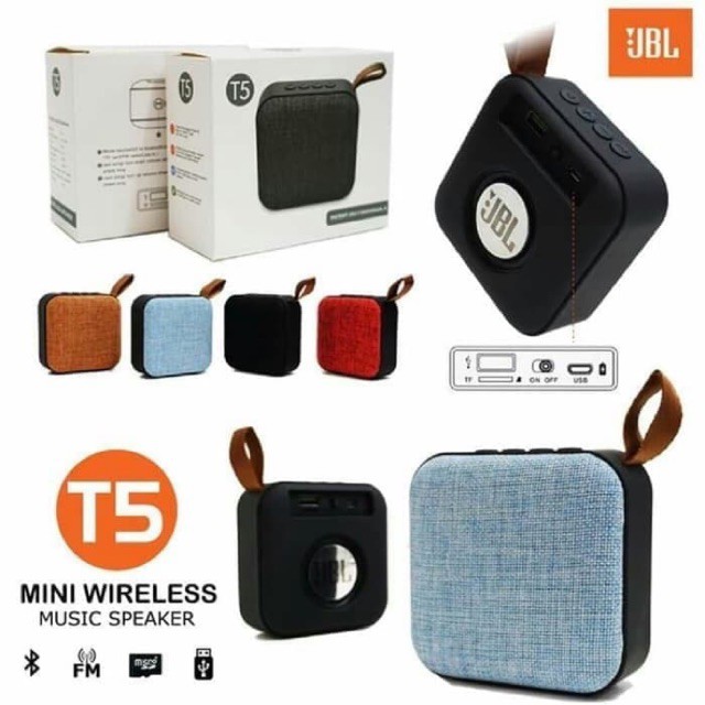 Speaker Bluetooth JBL T5 // Music Wireless Box // WIRELESS JBL T5