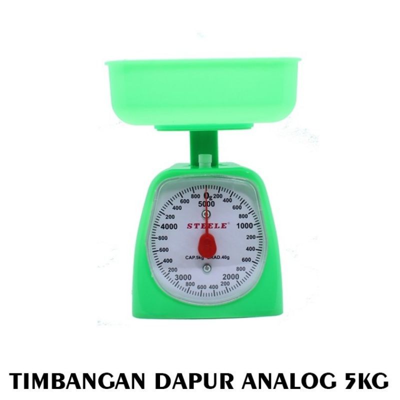 Timbangan Tepung 5Kg / Timbangan Jarum 5kg / Timbangan Manual / Kue 5 kg  STEELE KITCHEN SCALE