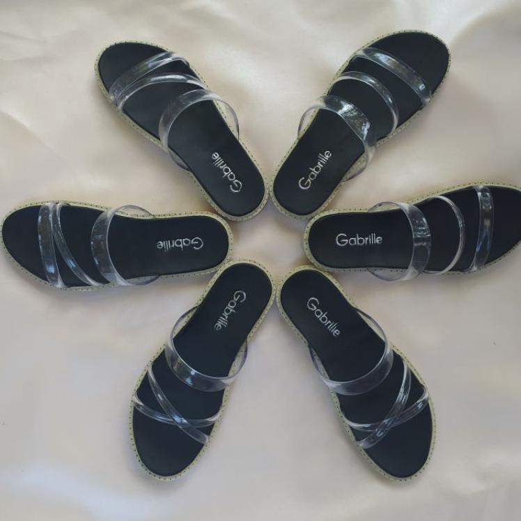 >> DIOBRAL SEPATU WANITA KOREA>> ( PROMO 9.9  ) SANDAL WANITA CEWEK SLIP MURAH MIKA KACA BENING