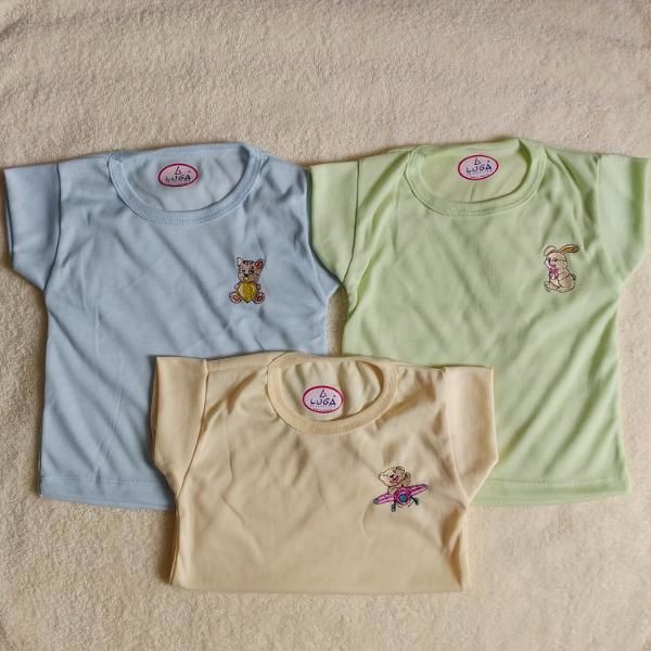 Oblong Bayi Luga Lengan Pendek | Kaos Baby | Atasan Bayi | Sguna | Ecer Satuan 1 Pcs