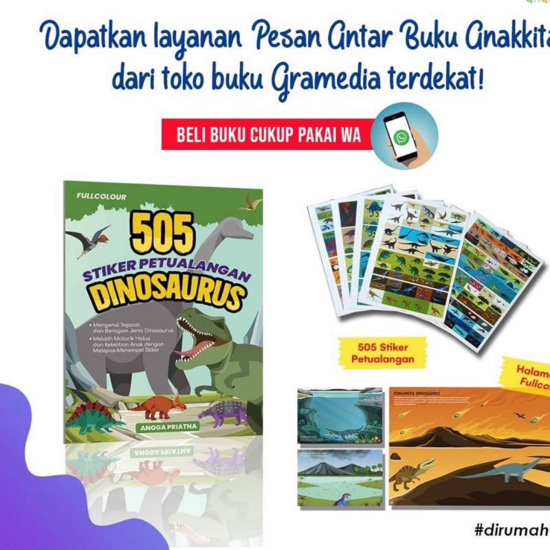 

505 Stiker Petualangan Dinosaurus