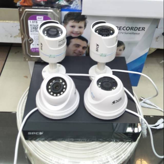 Promo paket cctv 4ch spc 2mp canyon terbaru kualitas full hd 1080p lengkap tgl pasang