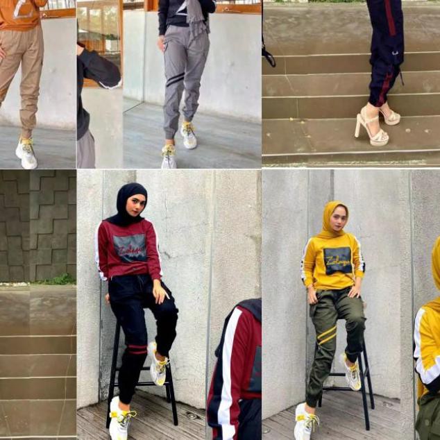 ℮ PREMIUM SET GISKA Z/ ZOLAQU/BB/SETELAN PREMIUM CELANA KATUN ☄