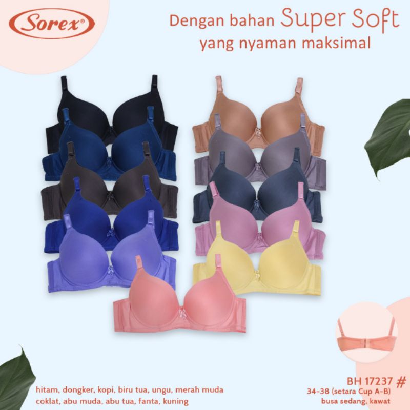 Sorex Bra 17237 KAWAT super soft cup B (34-38)