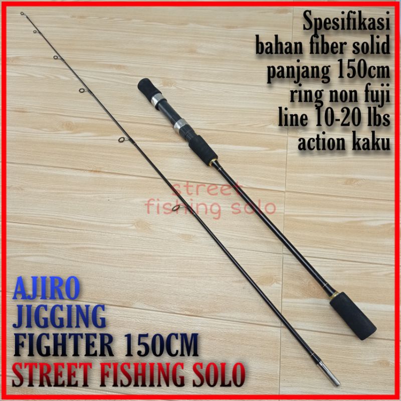 Joran ajiro JIGGING FIGHTER 150 165 180 198 cm (COD) | Joran Laut Jigging Murah | Joran pancing Laut