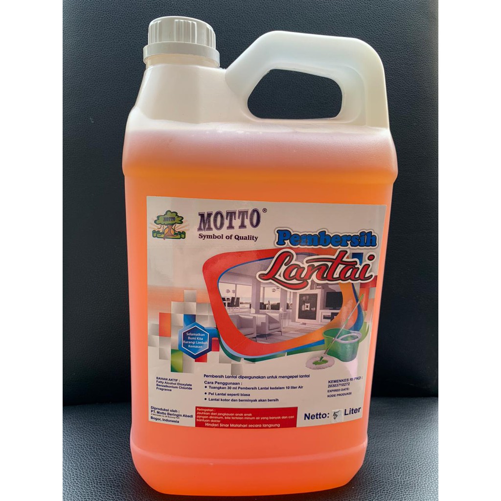 Sabun Pembersih Lantai / Floor Cleaner Zesty Orange MOTTO 5 Liter