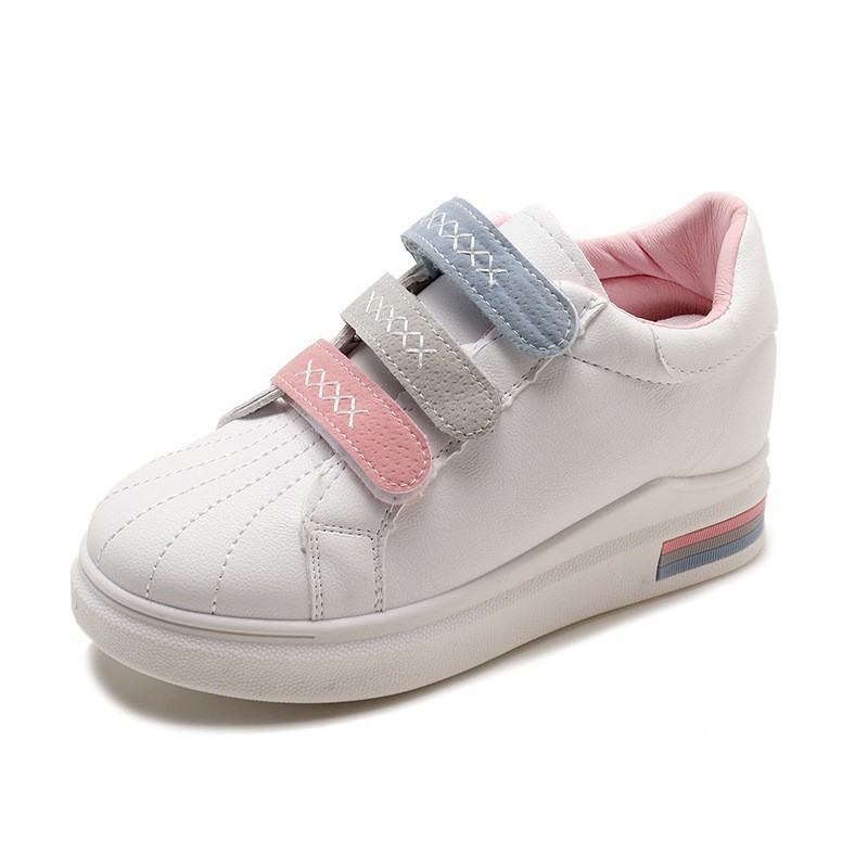 Sepatu Sneakers Wanita Model Sport Casual Velcro untuk Santai