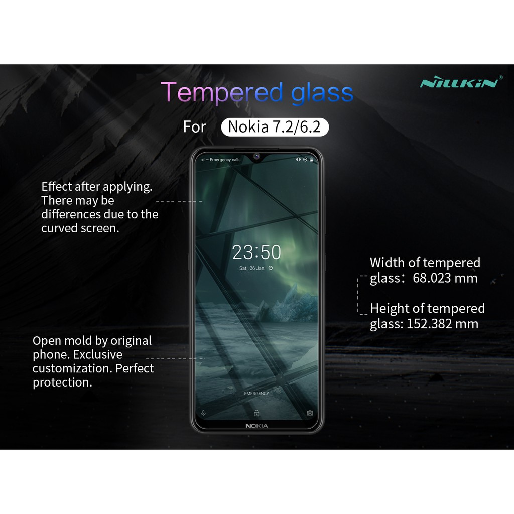 NOKIA 7.2 Tempered Glass NILLKIN Amazing H