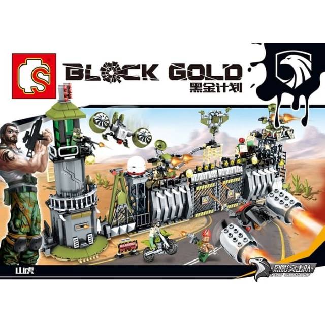 lego block gold